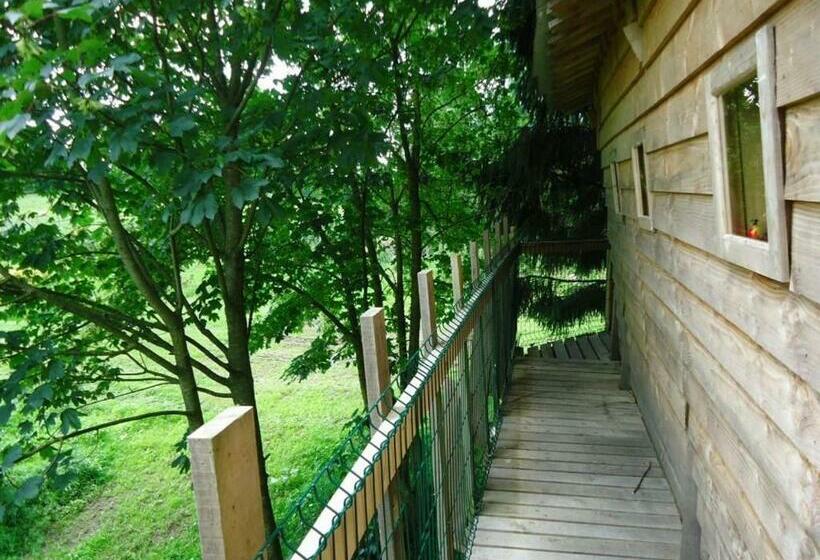Семейный Номер, Cabane Familiale Tout Confort Avec Jardin, Animaux, Piscine Chauffée Et étangs à Saint Thomas De Cou