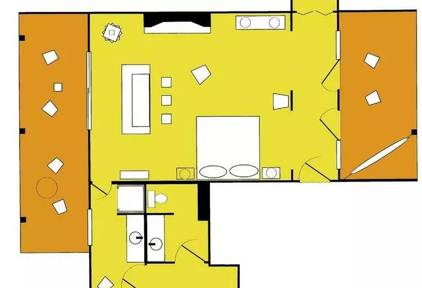 １ベッドルームのスーペリアアパートメント, Fire Mountain Resort