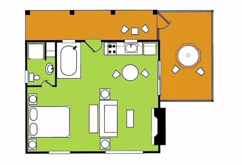 スタンダードトリプルルーム, Fire Mountain Resort