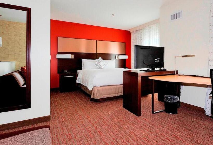 带大床的标准工作室, Residence Inn Lake Charles