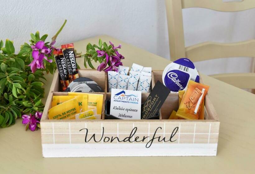 إستوديو قياسى مطل على البحر, Captain Apartments Paros