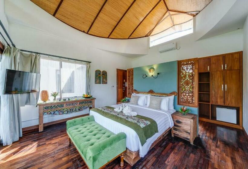 וילה דלוקס חדר שינה 1, De Moksha Eco Friendly Boutique Resort
