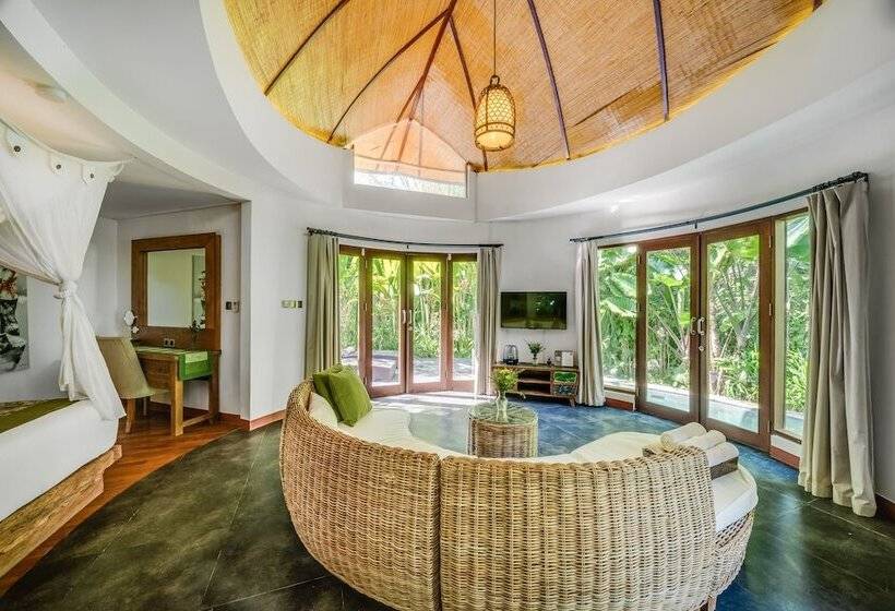 וילה דלוקס חדר שינה 1, De Moksha Eco Friendly Boutique Resort