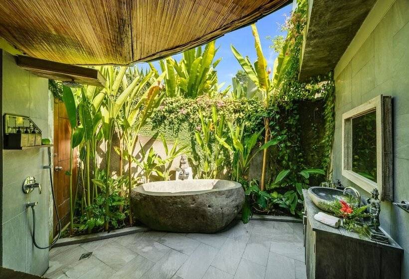 וילה דלוקס חדר שינה 1, De Moksha Eco Friendly Boutique Resort