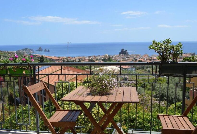 可观海景的舒适型房间, Pupi Catania Etna B&b