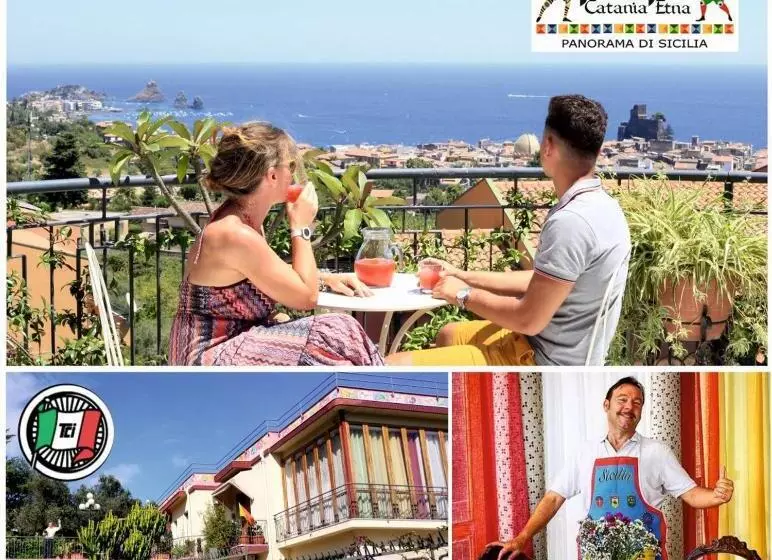 Comfort-huone Merinäkymä, Pupi Catania Etna B&b