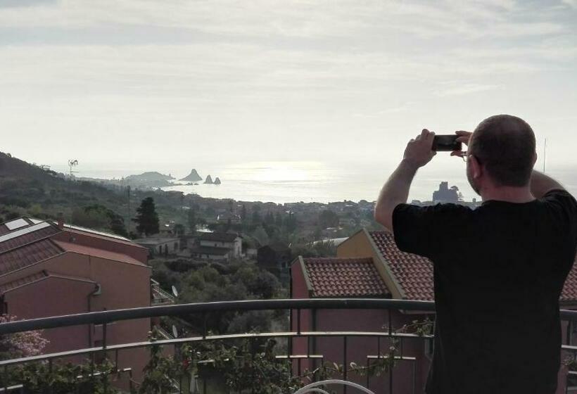 可观海景的舒适型房间, Pupi Catania Etna B&b