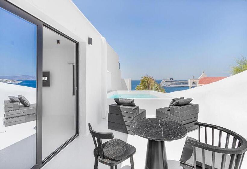 Полулюкс с Бассейном, Tagoo Black Mykonos