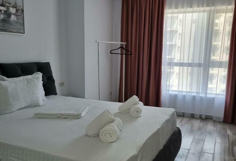 バルコニー付き１ベッドルームアパートメント, Olimp Sea View Apartments Etajul 13