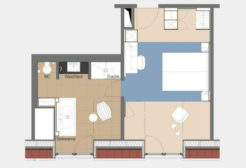 חדר סטנדרט, Hafenhotel Meereszeiten