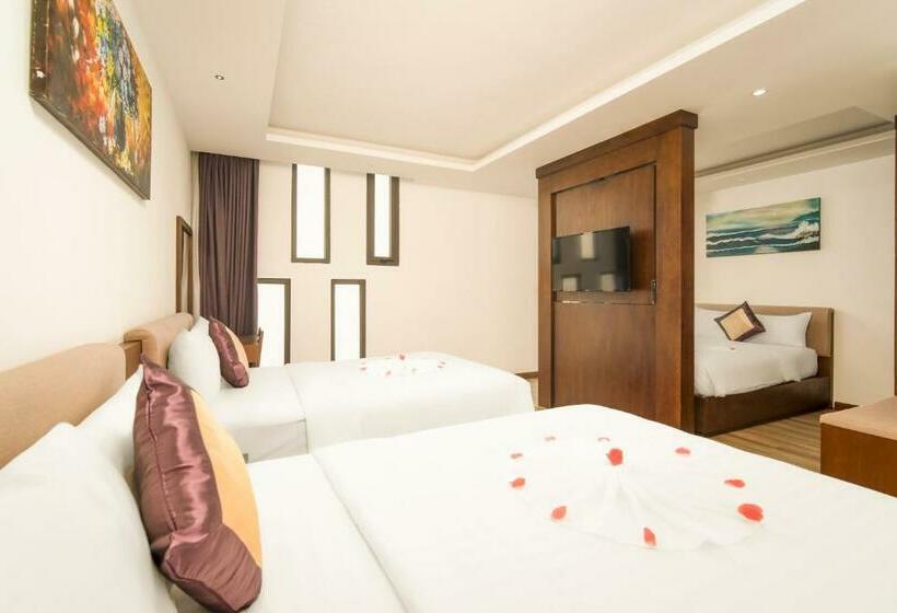 اتاق لوکس خانوادگی, Golden Sun Apartment By New Sky Travel