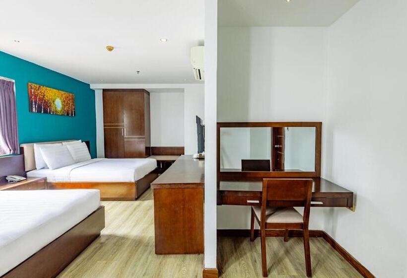 اتاق لوکس خانوادگی, Golden Sun Apartment By New Sky Travel