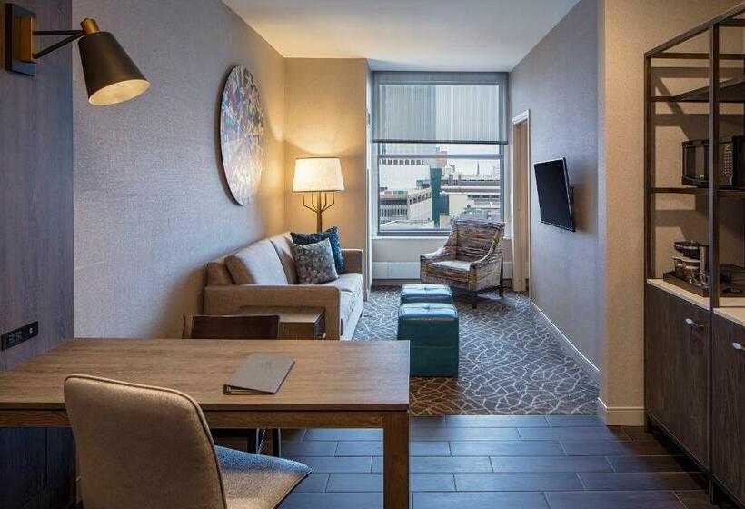 带大床的套房, Embassy Suites By Hilton Minneapolis Downtown