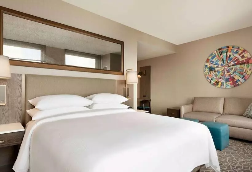 ダブルベッドのスタンダードスタジオ, Embassy Suites By Hilton Minneapolis Downtown