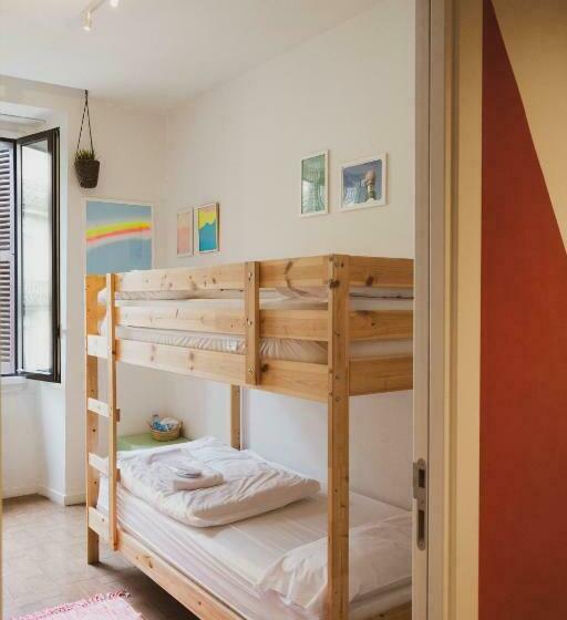 スタンダードルーム、2段ベッド共用バスルーム, A Room In The City Hostel