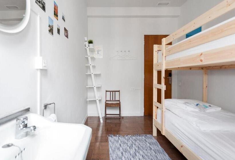 スタンダードルーム、2段ベッド共用バスルーム, A Room In The City Hostel