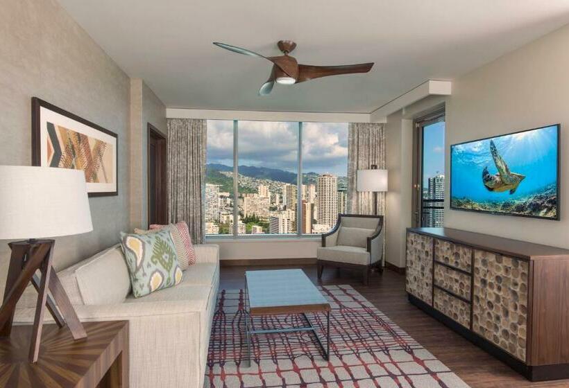 산 전망 스위트, Hilton Grand Vac Club The Grand Islander Waikiki Honolulu