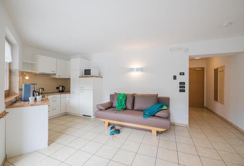 带1个卧室带花园景观的公寓, Residence Plan De Corones