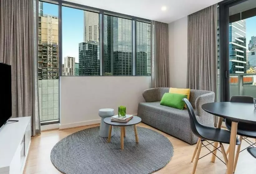 ２ベッドルームアパートメント, Oaks Melbourne Southbank Suites