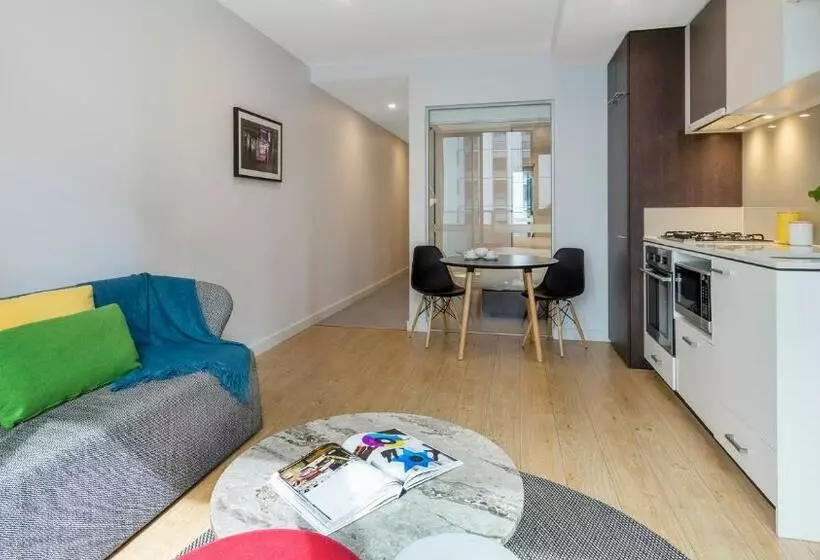 １ベッドルームアパートメント, Oaks Melbourne Southbank Suites