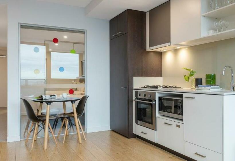 침실 1개 전망 아파트, Oaks Melbourne Southbank Suites