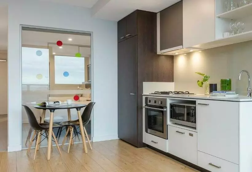 景色の見える一ベッドルームアパートメント, Oaks Melbourne Southbank Suites