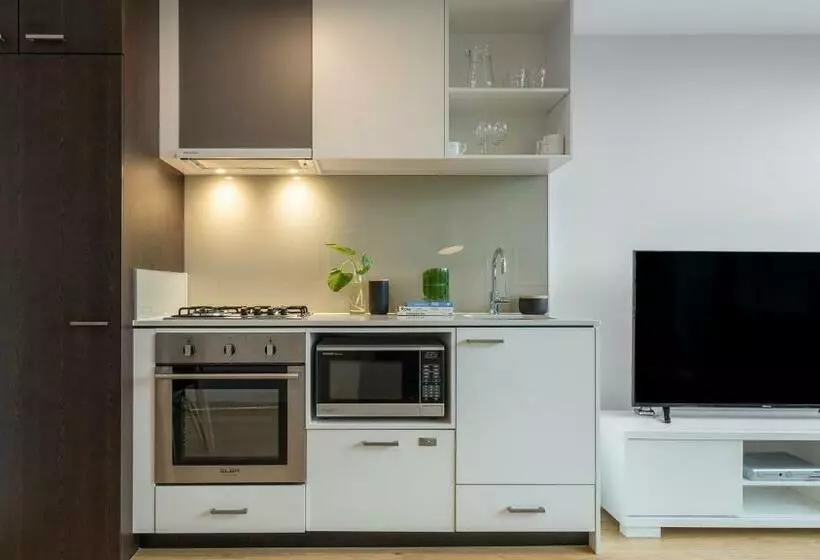 景色の見える一ベッドルームアパートメント, Oaks Melbourne Southbank Suites