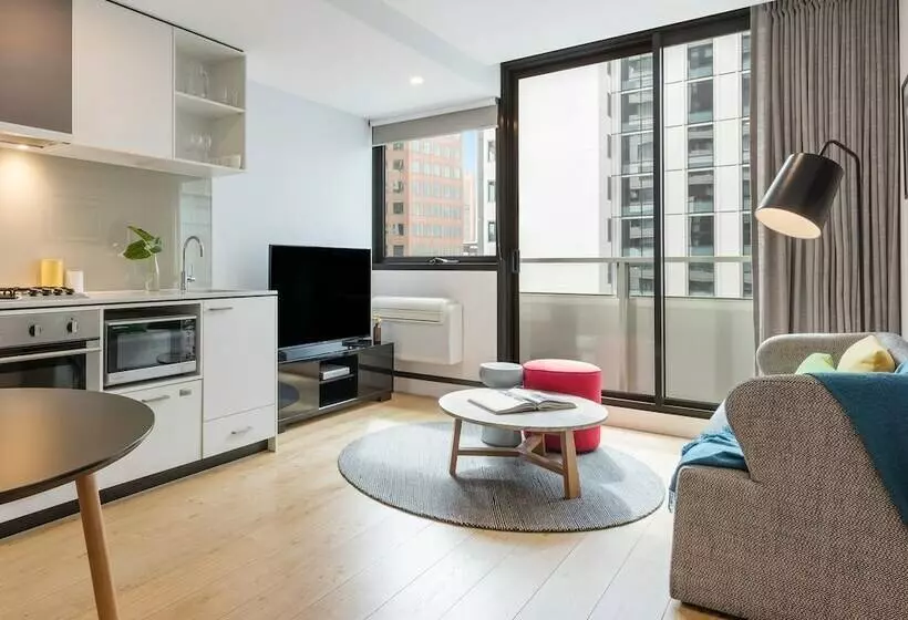 １ベッドルームアパートメント, Oaks Melbourne Southbank Suites
