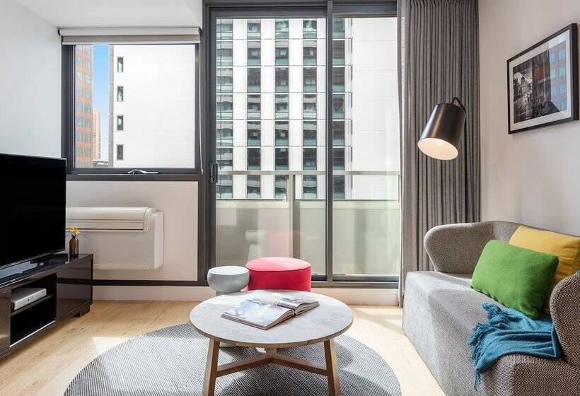 침실 1개 아파트, Oaks Melbourne Southbank Suites