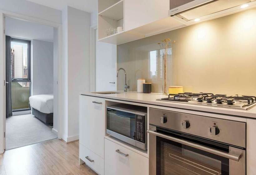 침실 2개 아파트, Oaks Melbourne Southbank Suites