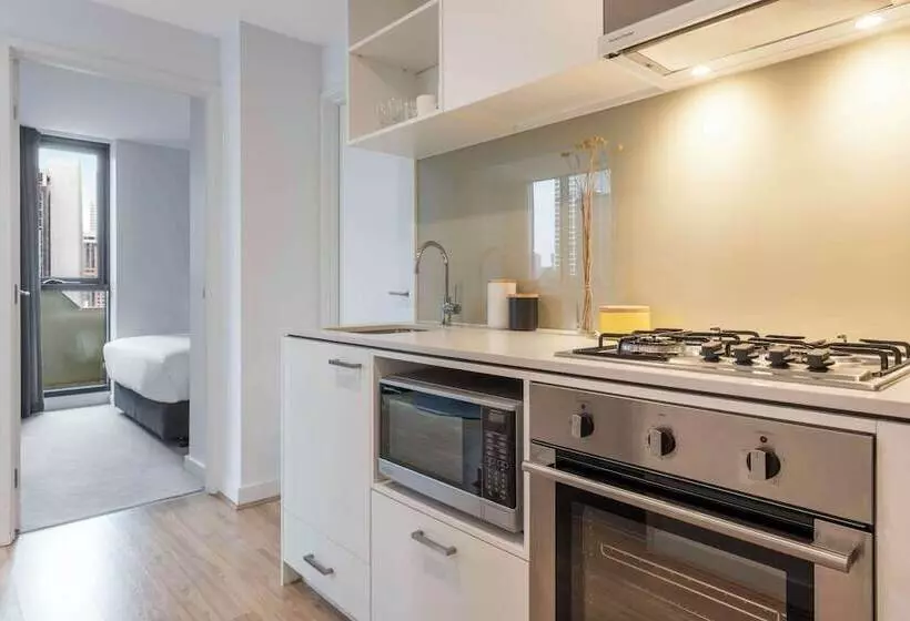 ２ベッドルームアパートメント, Oaks Melbourne Southbank Suites