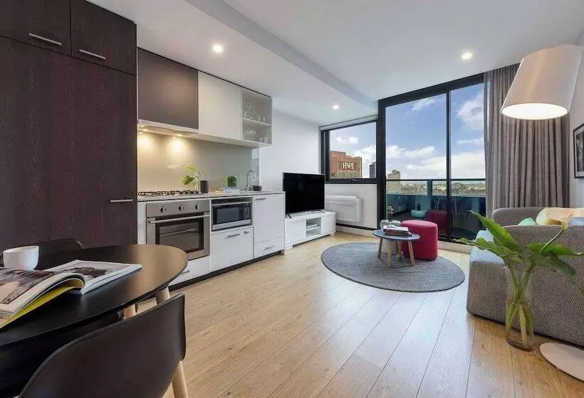 １ベッドルームアパートメント, Oaks Melbourne Southbank Suites