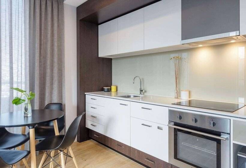 침실 2개 아파트, Oaks Melbourne Southbank Suites