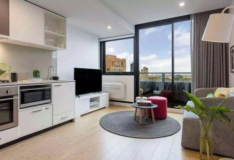 ２ベッドルームアパートメント, Oaks Melbourne Southbank Suites