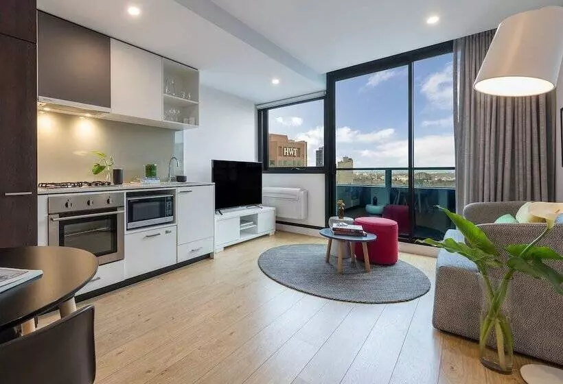 １ベッドルームアパートメント, Oaks Melbourne Southbank Suites