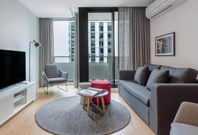 ２ベッドルームのエクゼクティブアパートメント, Oaks Melbourne Southbank Suites