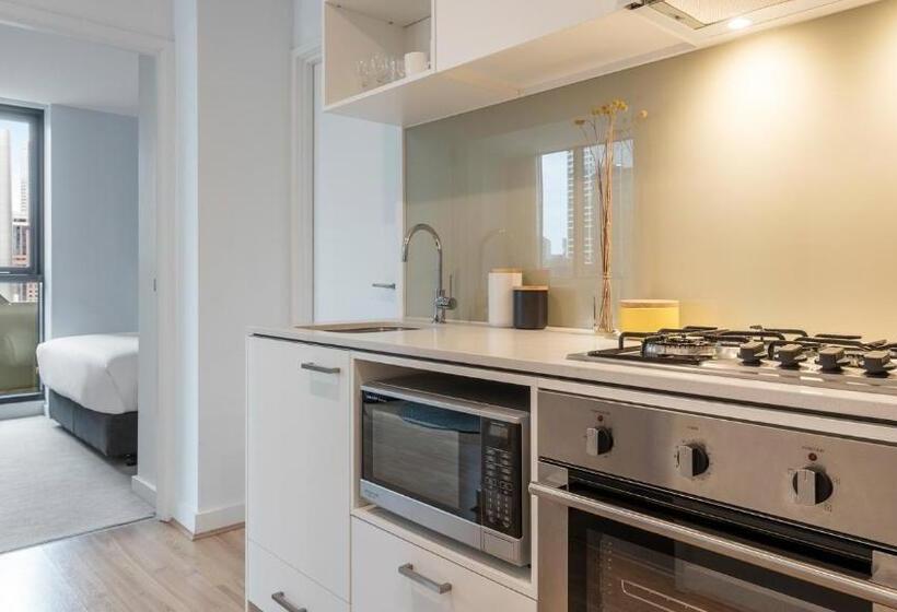 침실 2개 수피리어 아파트, Oaks Melbourne Southbank Suites