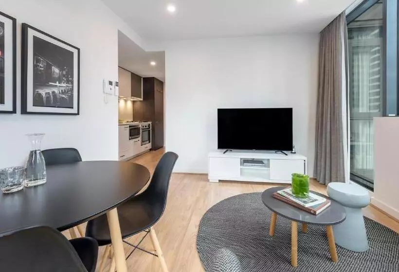 ２ベッドルームのスーペリアアパートメント, Oaks Melbourne Southbank Suites