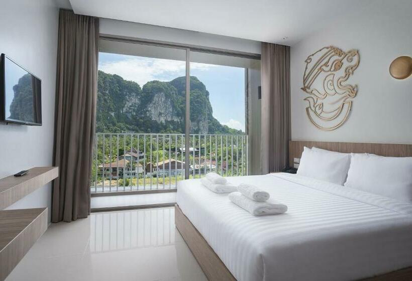 디럭스 룸 킹사이즈 침대, Centara Life Phu Pano Krabi Sha Plus