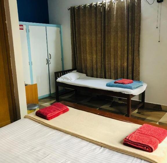 غرفة ديلوكس مزودة بشرفة, Silver Saands Beach Villa   Malpe Beach