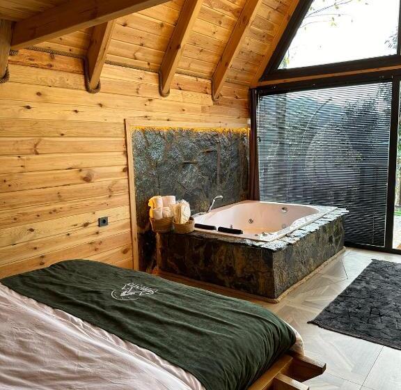 غرفة ديلوكس مطلة على الجبل, Ri̇ze Sereni̇ty Bungalov