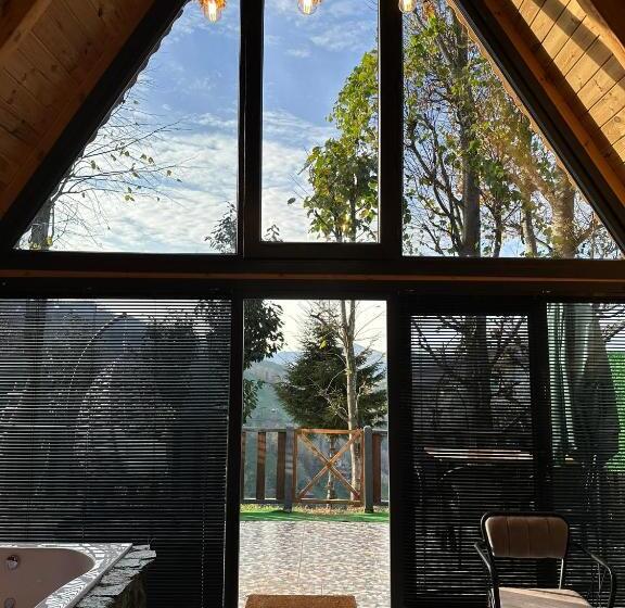 חדר דלוקס עם נוף להרים, Ri̇ze Sereni̇ty Bungalov