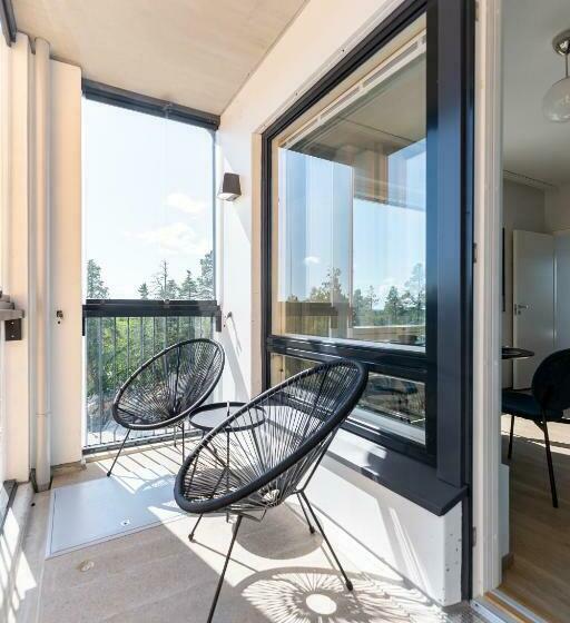 דירה בת חדר שינה 1 עם מרפסת, Serviced Apartments Pirkkala By Uhanda