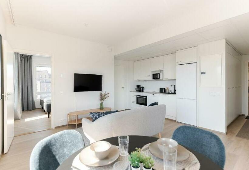 침실 1개 발코니 아파트, Serviced Apartments Pirkkala By Uhanda
