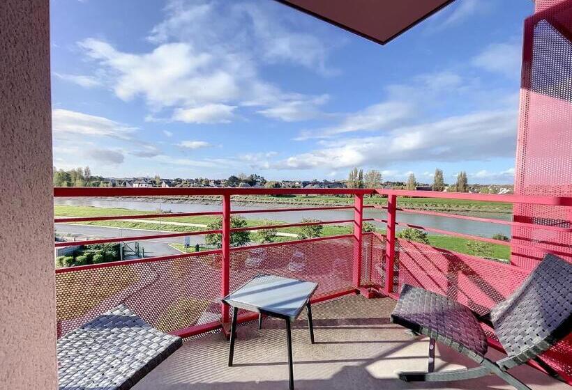 דירה בת חדר שינה 1 עם נוף, Kyriad Prestige Residence & Spa Cabourg Dives Sur Mer