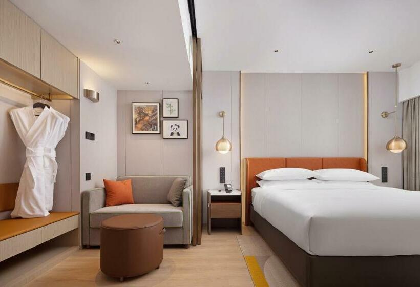 Deluxe Værelse King Size Seng, Home2 Suites By Hilton Chengdu Kuanzhai Alley