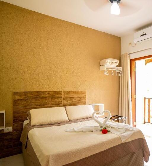 バルコニー付きデラックスルーム, Pousada Cantinho Do Sossego Paraty Tem Piscina Com Vista Pra Montanha, Salão De Jogos, Café Da Manhã