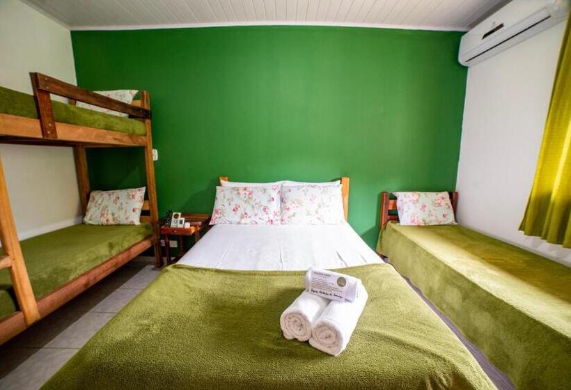 デラックスファミリールーム, Pousada Cantinho Do Sossego Paraty Tem Piscina Com Vista Pra Montanha, Salão De Jogos, Café Da Manhã