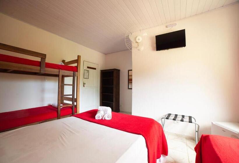 디럭스 패밀리 룸, Pousada Cantinho Do Sossego Paraty Tem Piscina Com Vista Pra Montanha, Salão De Jogos, Café Da Manhã