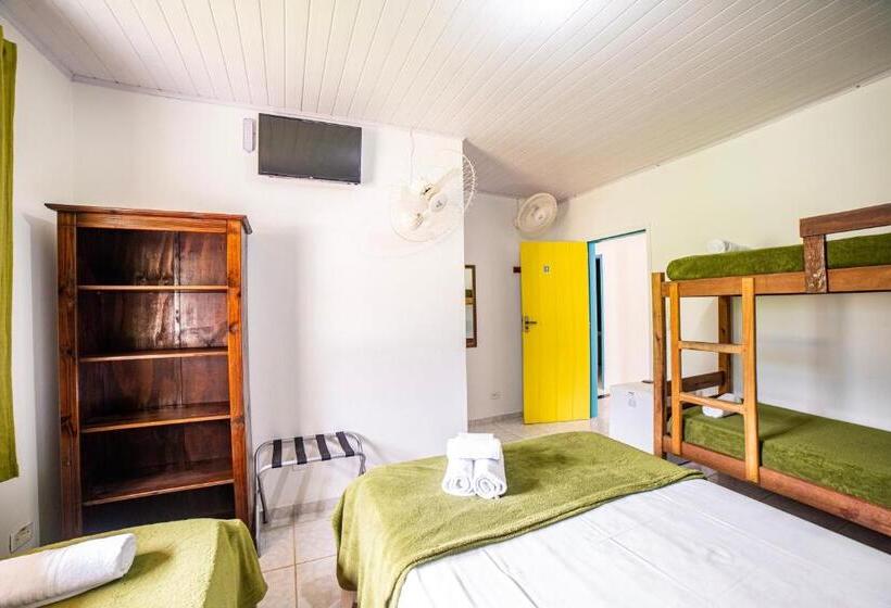 デラックスファミリールーム, Pousada Cantinho Do Sossego Paraty Tem Piscina Com Vista Pra Montanha, Salão De Jogos, Café Da Manhã